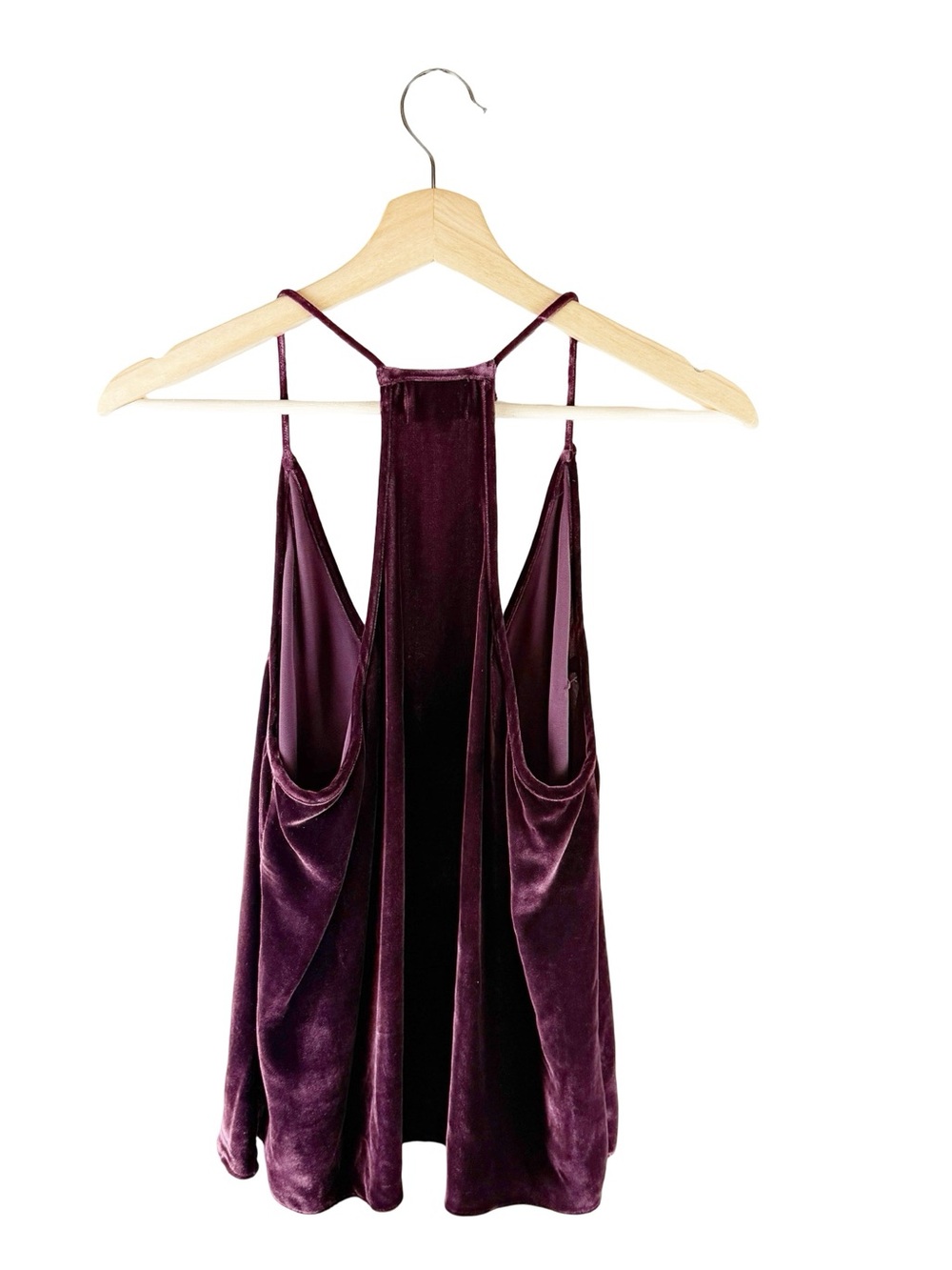 Cami NYC the Whitney Velvet Racerback in Bordeaux - Picture 5 of 8